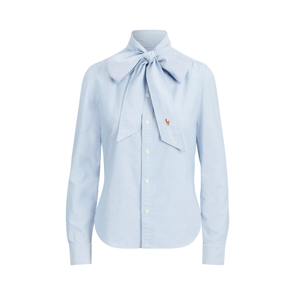 Cotton Tie Neck Shirt