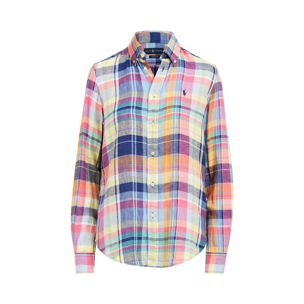 Chemise en lin madras Polo Ralph Lauren en 1
