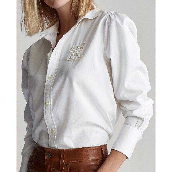 White Cotton Oxford Shirt Polo Ralph Lauren 5