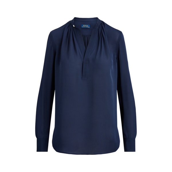 Silk-Blend Blouse Polo Ralph Lauren 1