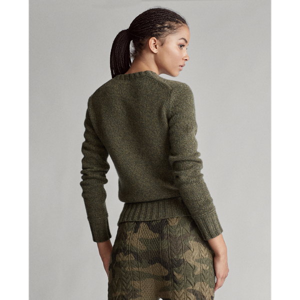 Olive Ragg Multi Flag Wool-Blend Jumper Polo Ralph Lauren 4