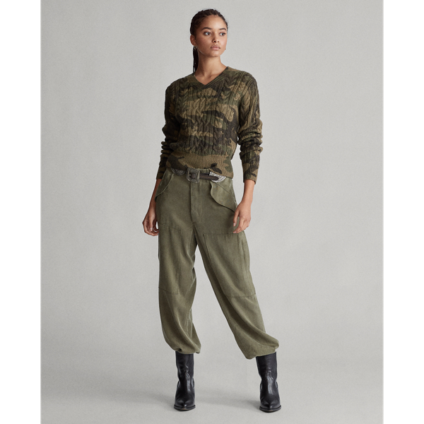 Camo Camo Cable-Knit Jumper Polo Ralph Lauren 3