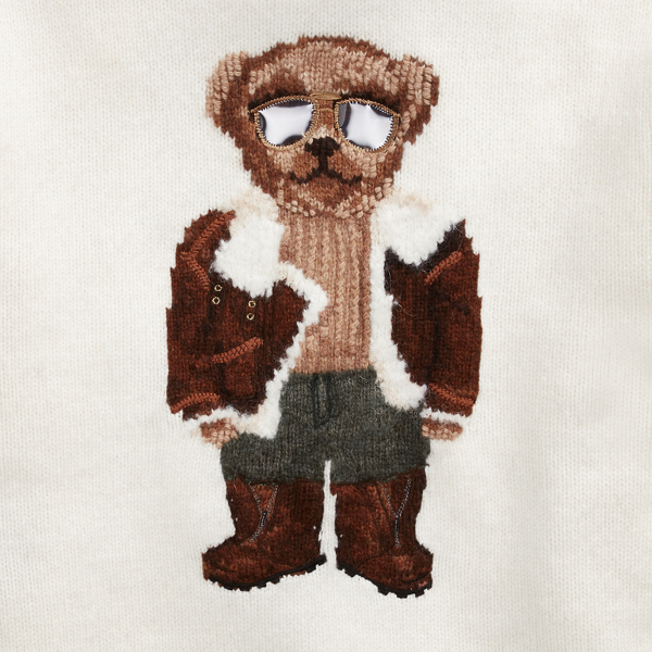 Multi Aviator Polo Bear Knit Hoodie Polo Ralph Lauren 7