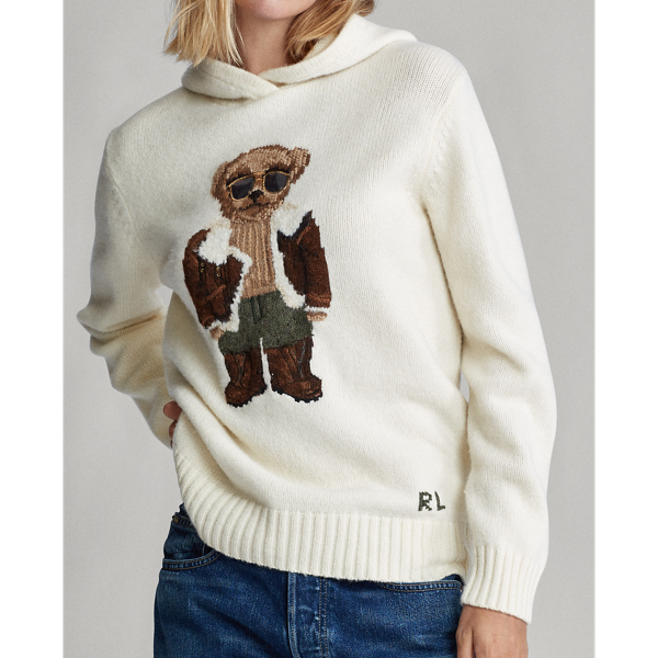 Multi Aviator Polo Bear Knit Hoodie Polo Ralph Lauren 6