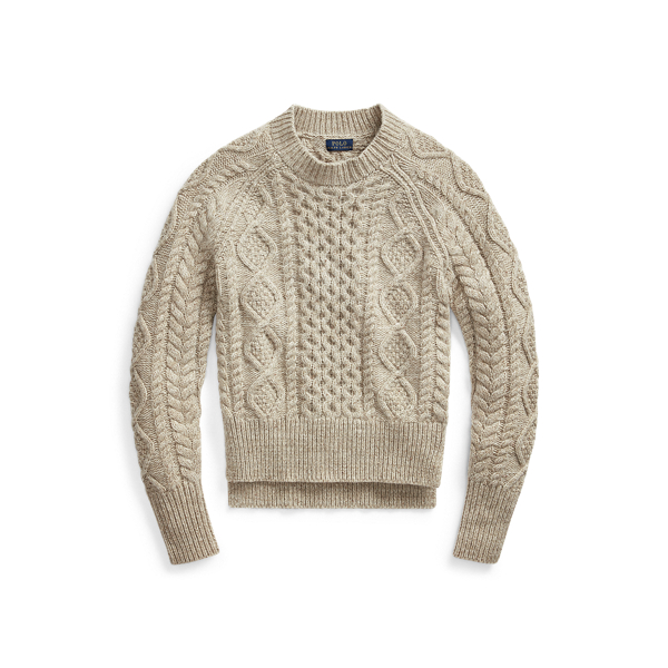 Aran-Knit Wool-Blend Jumper Polo Ralph Lauren 1