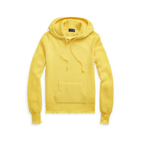 Waffle-Knit Cashmere Hoodie