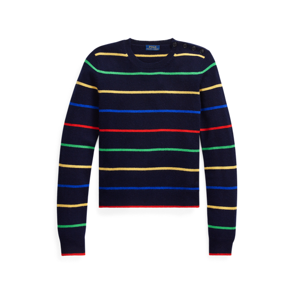 Pull en cachemire ray&eacute; Polo Ralph Lauren en 1