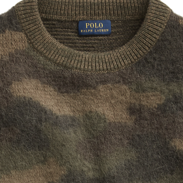 Camo Camo-Print Wool Jumper Polo Ralph Lauren 5