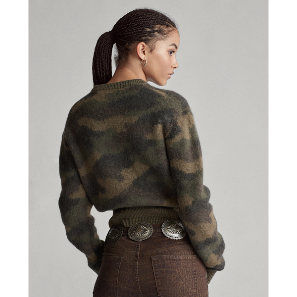Camo Camo-Print Wool Jumper Polo Ralph Lauren 4