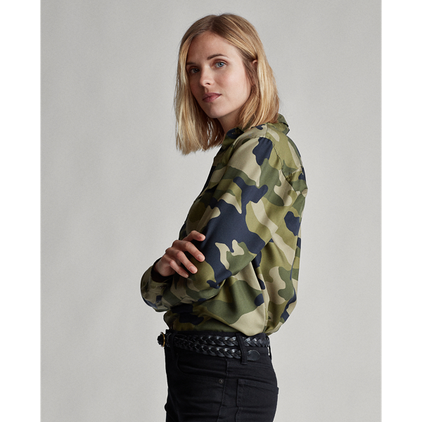 Camo Print Camo Silk Shirt Polo Ralph Lauren 5