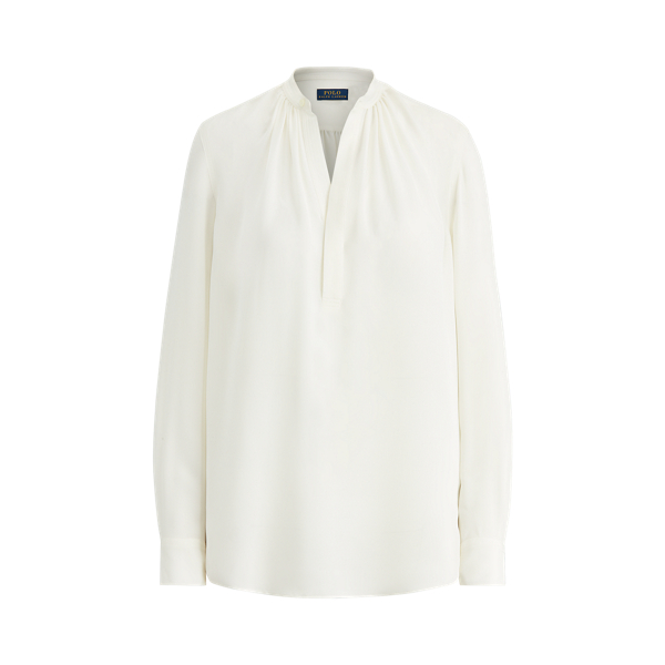 Silk-Blend Blouse Polo Ralph Lauren 1