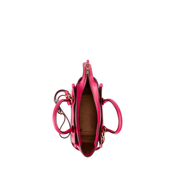 Peony Leather Mini Sloane Satchel Polo Ralph Lauren 3