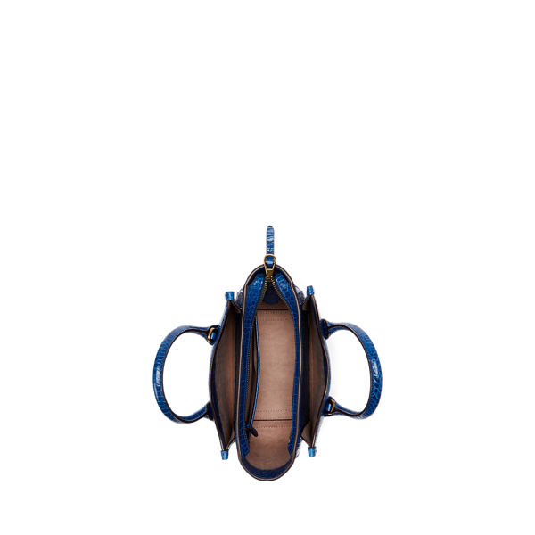 Royal Blue Leather Mini Sloane Satchel Polo Ralph Lauren 4