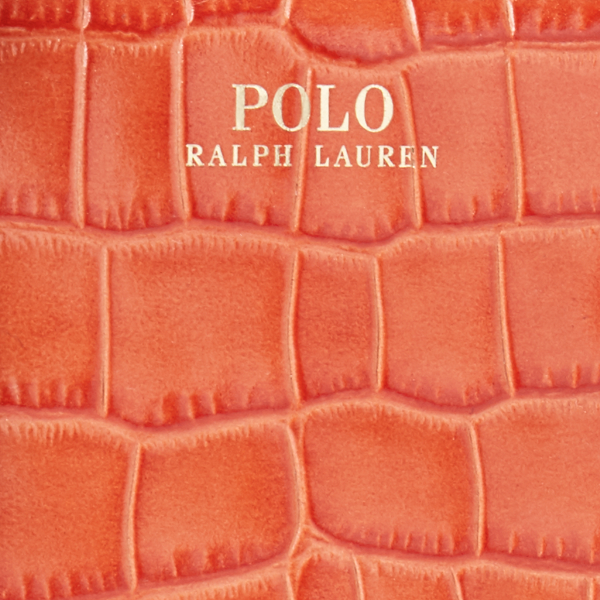Persimmon Embossed Mini Sloane Satchel Polo Ralph Lauren 5