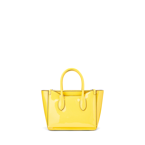 Patent Mini Sloane Satchel Polo Ralph Lauren em Yellow 3