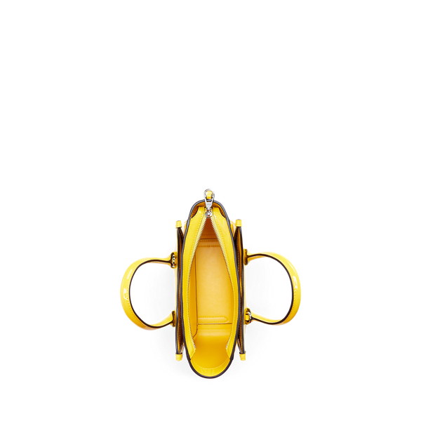 Patent Mini Sloane Satchel Polo Ralph Lauren em Yellow 4
