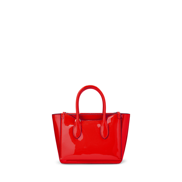 Red Leather Mini Sloane Satchel Polo Ralph Lauren 3