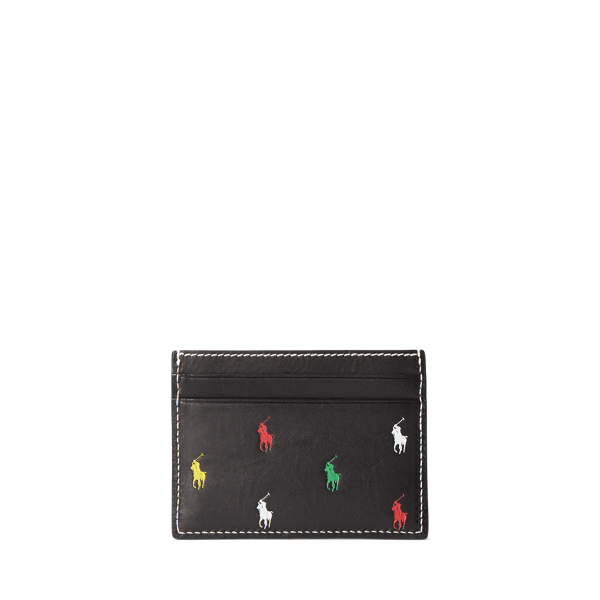 Black Multi Leather Pony Card Case Polo Ralph Lauren 2