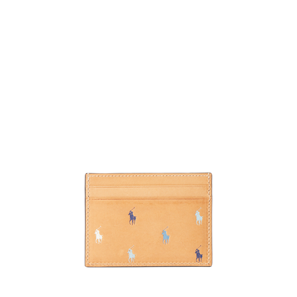 Natural Multi Leather Pony Card Case Polo Ralph Lauren 2