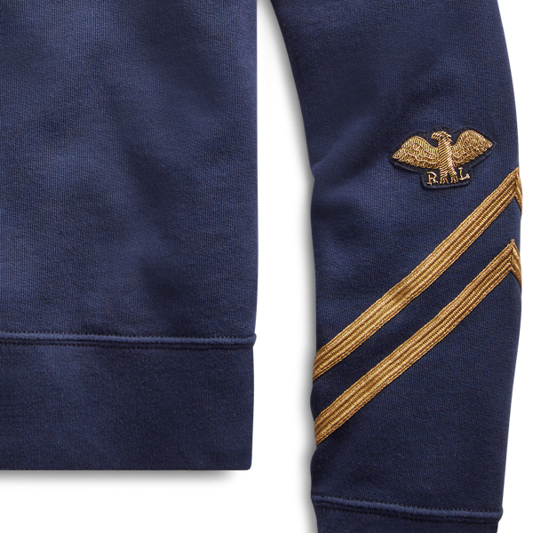 Aviator Navy Bullion-Patch Terry Sweatshirt Polo Ralph Lauren 6