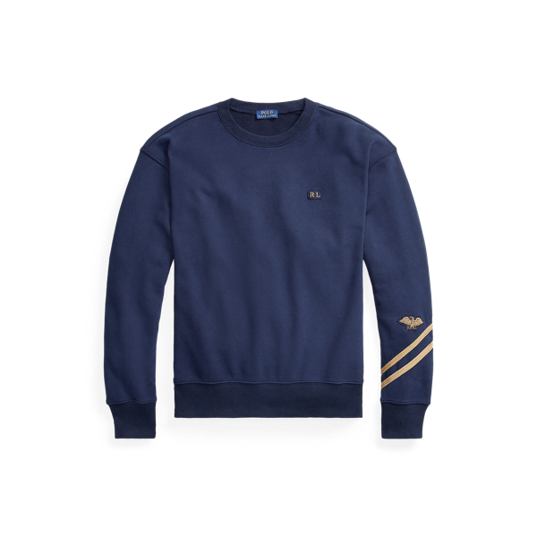 Felpa in spugna con applicazione Polo Ralph Lauren in 1