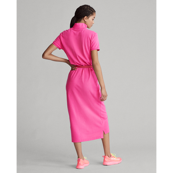 Accent Pink Short-Sleeve Polo Shirtdress Polo Ralph Lauren 5