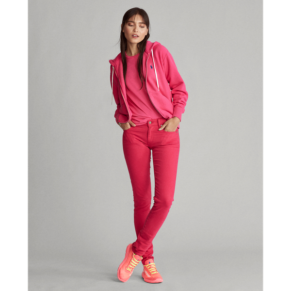 Accent Pink Fleece Full-Zip Hoodie Polo Ralph Lauren 3