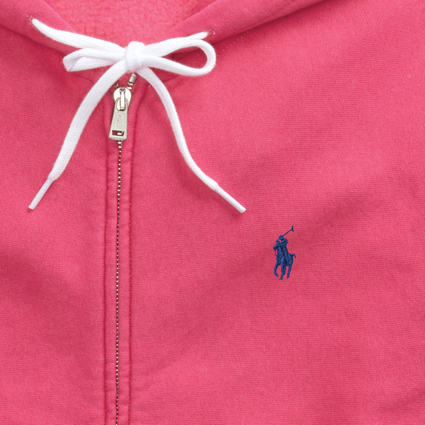 Accent Pink Fleece Full-Zip Hoodie Polo Ralph Lauren 6