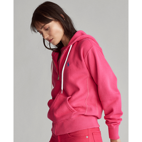 Accent Pink Fleece Full-Zip Hoodie Polo Ralph Lauren 4
