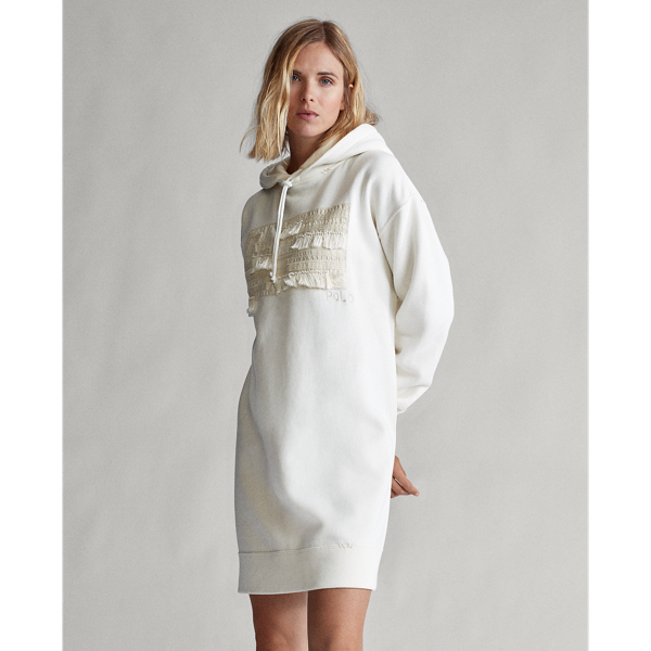 Ralph Lauren Womens 2024 Fleece Hooded Dress