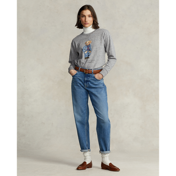 Dark Vintage Heather Polo Bear Fleece Sweatshirt Polo Ralph Lauren 4