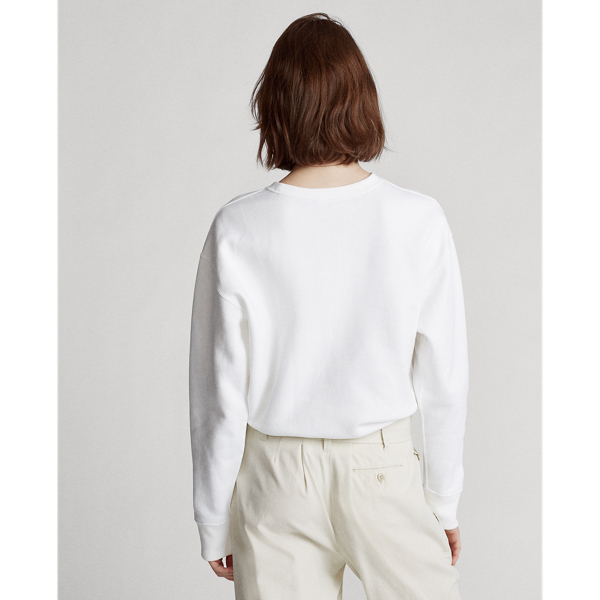 Pull en molleton Polo Ralph Lauren en Blanc 4