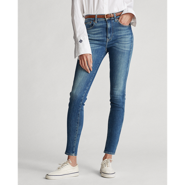 Medium Indigo Tompkins High-Rise Skinny Jean Polo Ralph Lauren 4