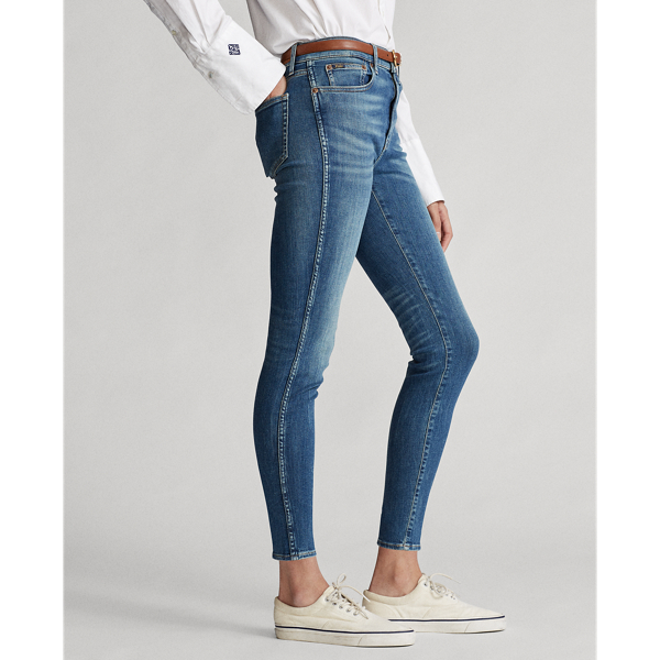 Medium Indigo Tompkins High-Rise Skinny Jean Polo Ralph Lauren 5