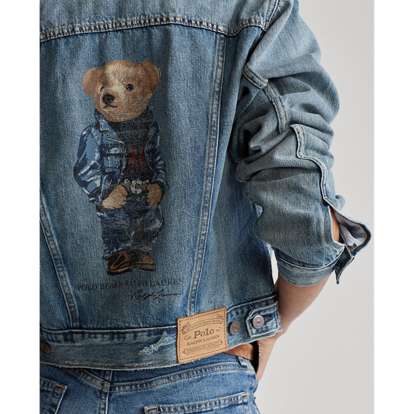 Polo jacket with bear on sale