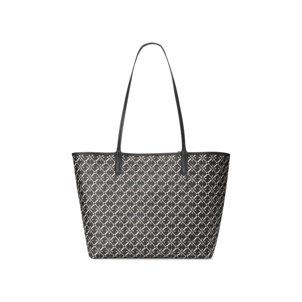 Black Heritage Logo Medium Collins Tote Lauren 4