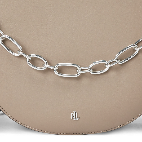 Taupe Leather Sawyer Shoulder Bag Lauren 6