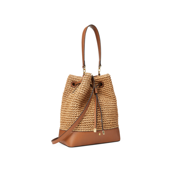 Straw Debby Drawstring Bag for Women | Ralph Lauren® PK