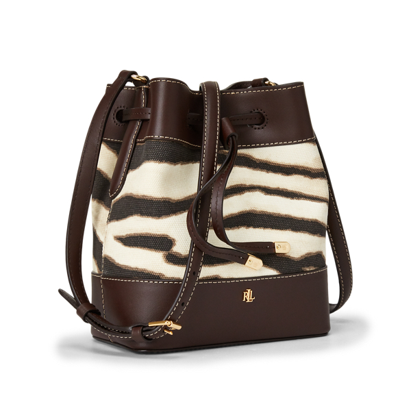 Zebra Print Debby Drawstring Bag Lauren 3