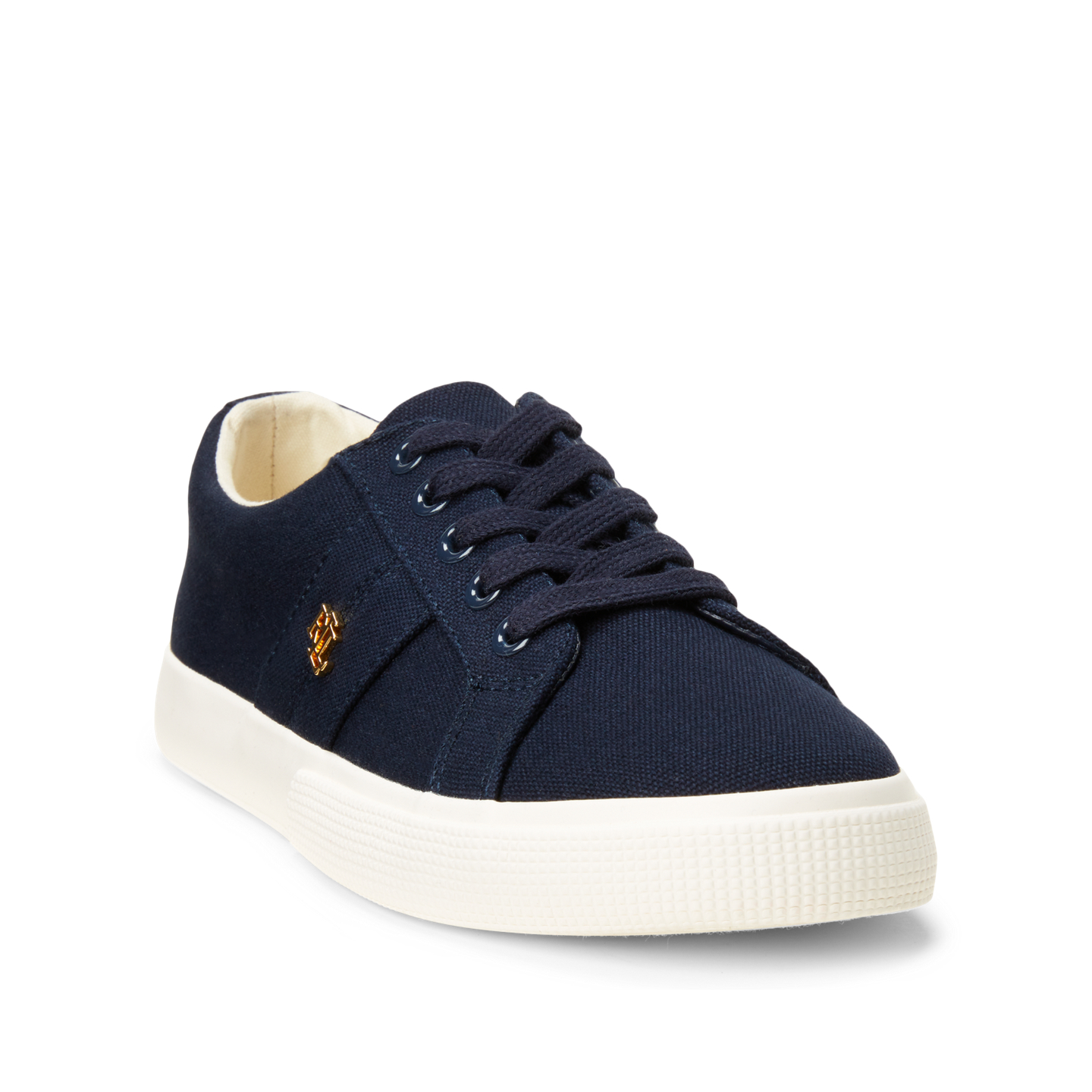 Женские кроссовки Ralph Lauren Janson II Canvas, цвет: Тёмно-синий — фото 1