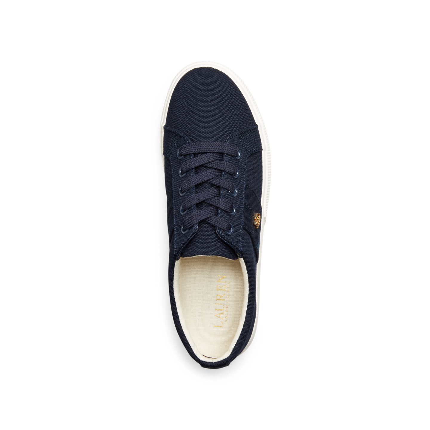Женские кроссовки Ralph Lauren Janson II Canvas, цвет: Тёмно-синий — фото 3