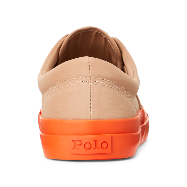 Khaki/Dusk Orange Bryn Taffeta Trainer Polo Ralph Lauren 3