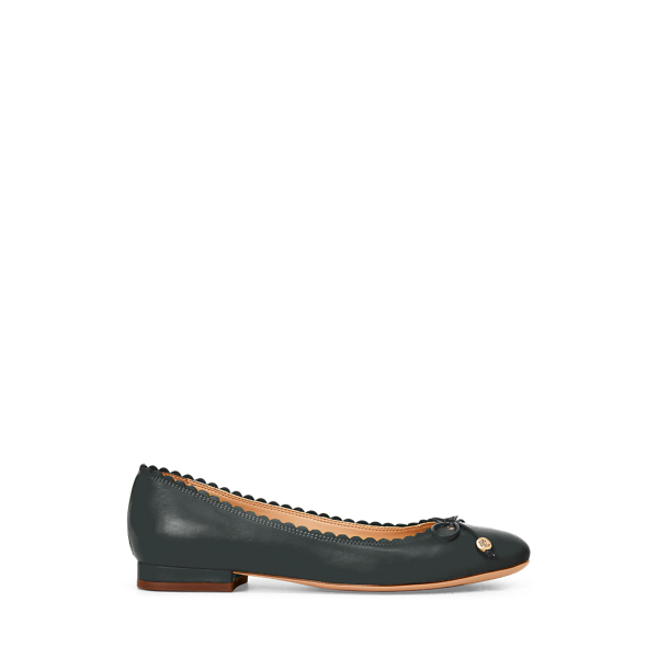 Glennie Leather Flat Lauren 1