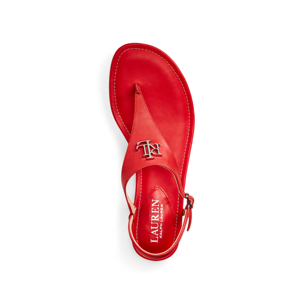Sporting Red Ellington Leather Sandal Lauren 4