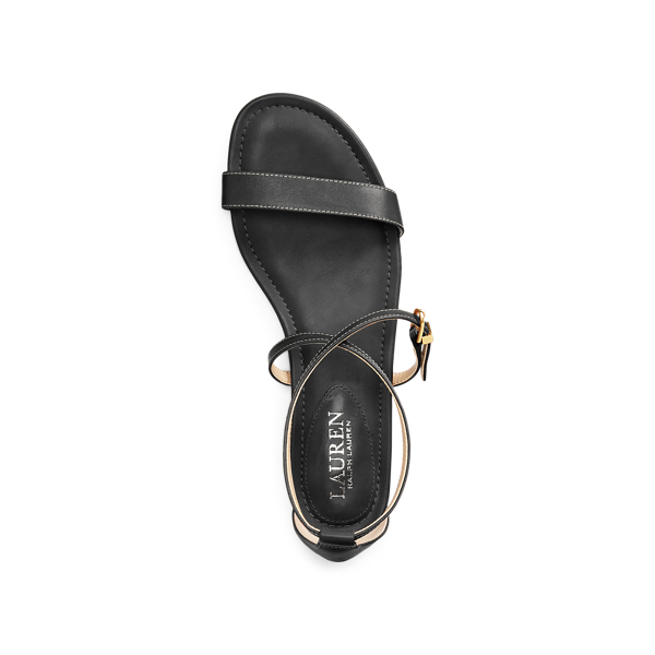 Black Emery Leather Sandal Lauren 5