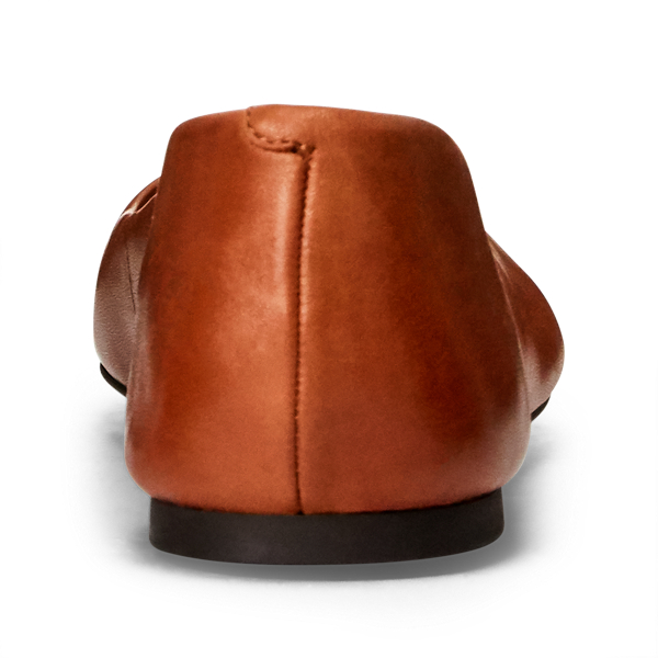 Deep Saddle Tan Jamie Leather Flat Lauren 4