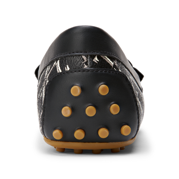 Black Heritage Logo Briony Faux-Leather Driver Lauren 3