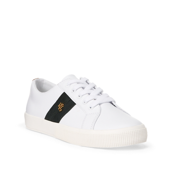 White/Rcnggreen/Deepsaddl Janson II Leather Trainer Lauren 3