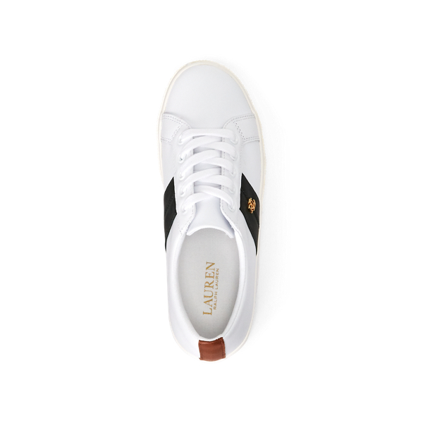 White/Rcnggreen/Deepsaddl Janson II Leather Trainer Lauren 5