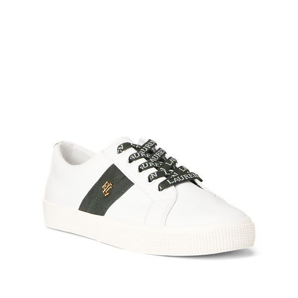 White/Rcnggreen/Deepsaddl Janson II Leather Trainer Lauren 6